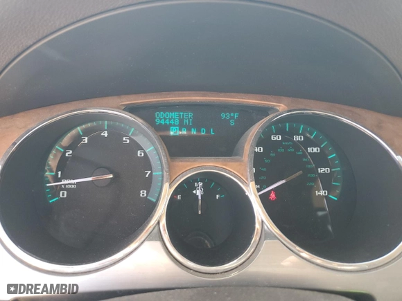 2012 Buick Enclave Leather with VIN 5GAKRCED1CJ361605, listed as a Copart auction lot 52717645 with 94,448 mi miles and Salvage Title. Bid and sale history available at carsss.com. Image 9.