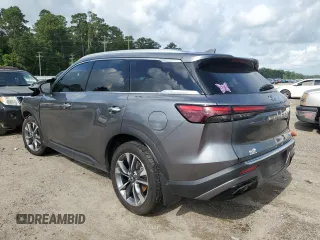 2023 Infiniti QX60 Luxe with VIN 5N1DL1FR2PC357625, listed as a Copart auction lot 61527115 with 50,177 mi miles and Salvage title. Bid and sale history available at DreamBid. Image 2.