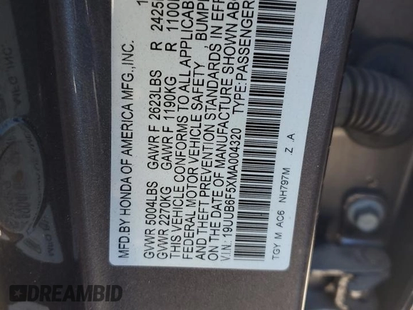 2021 Acura TLX w/A-Spec Package with VIN 19UUB6F5XMA004320, listed as a Copart auction lot 45376125 with Not Provided miles and Salvage Title. Bid and sale history available at carsss.com. Image 12.