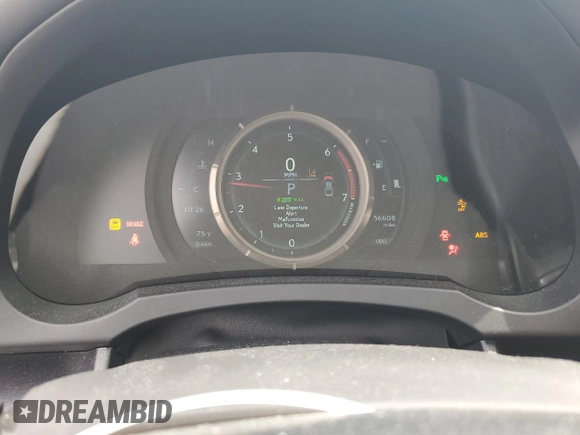 2019 Lexus IS 300 with VIN JTHBA1D22K5084933, listed as a Copart auction lot 58530675 with 56,608 mi miles and Salvage title. Bid and sale history available at DreamBid. Image 9.