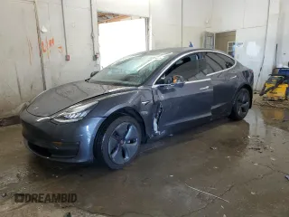2019 Tesla Model 3 Long Range with VIN 5YJ3E1EB5KF453064, listed as a Copart auction lot 52287055 with 84,172 mi miles and Salvage Title. Bid and sale history available at carsss.com. Image 1.