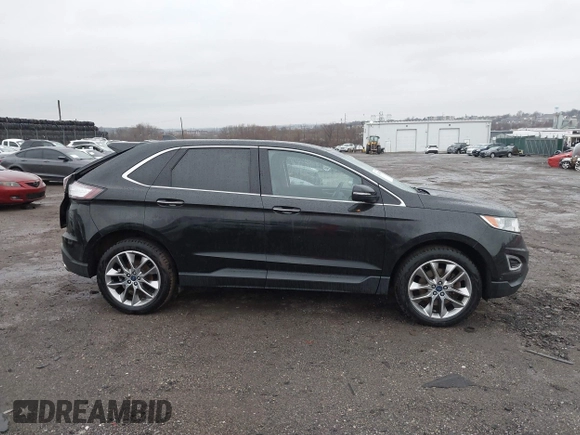 2015 Ford Edge Titanium with VIN 2FMPK4K80FBB70218, listed as a IAAI auction lot 41858298 with 111,130 mi miles. Bid and sale history available at carsss.com. Image 13.