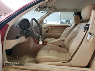 2001 Mercedes-Benz SL 500 with VIN WDBFA68FX1F200299, listed as a Copart auction lot 54422115 with 53,875 mi miles and Salvage title. Bid and sale history available at DreamBid. Image 7.