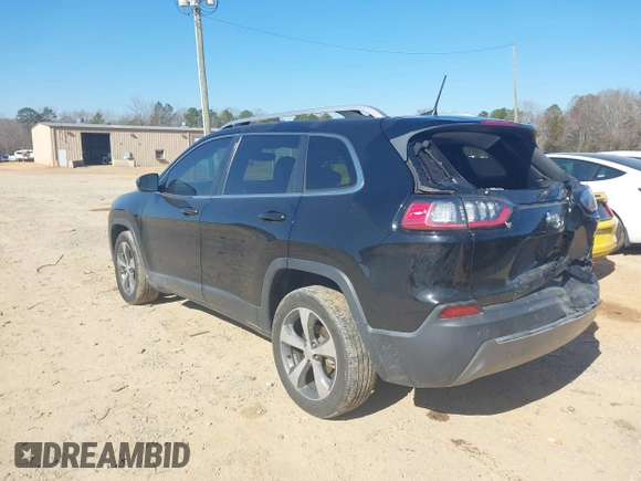 2020 Jeep Cherokee Limited with VIN 1C4PJLDB4LD568404, listed as a IAAI auction lot 41627191 with 91,799 mi miles. Bid and sale history available at carsss.com. Image 3.