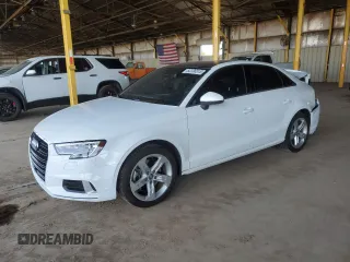 2018 Audi A3 Sedan Premium with VIN WAUAUGFF2J1041493, listed as a Copart auction lot 52236515 with 58,893 mi miles and Salvage Title. Bid and sale history available at carsss.com. Image 1.