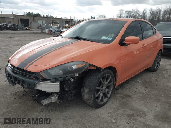2013 Dodge Dart SXT with VIN 1C3CDFBAXDD342391, listed as a IAAI auction lot 42032177 with 165,942 mi miles and . Bid and sale history available at DreamBid. Image 2.