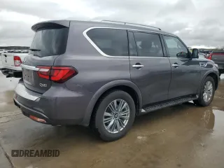 2022 Infiniti QX80 PREMIUM SELECT with VIN JN8AZ2AE4N9292548, listed as a Copart auction lot 85469534 with 35,106 mi miles and Salvage Title. Bid and sale history available at carsss.com. Image 3.