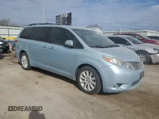 2017 Toyota Sienna with VIN 5TDDZ3DC0HS186516, listed as a Copart auction lot 50358685 with 154,348 mi miles and Salvage Title. Bid and sale history available at DreamBid. Image 4.