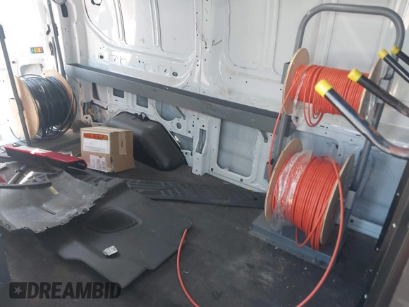 2018 Ford Transit with VIN 1FTYE1ZM0JKA39340, listed as a IAAI auction lot 41483588 with 91,512 mi miles and . Bid and sale history available at DreamBid. Image 8.