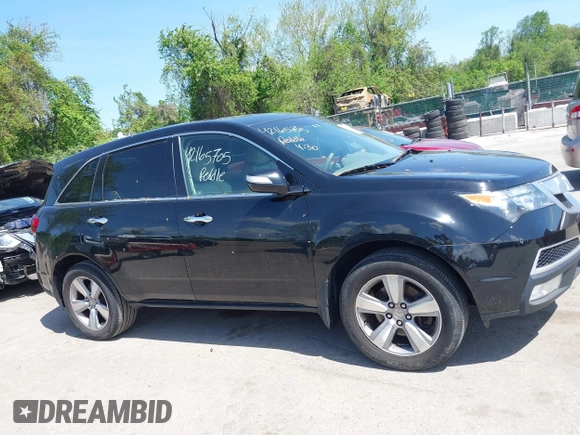 2012 Acura MDX Tech Pkg with VIN 2HNYD2H33CH549493, listed as a IAAI auction lot 42165705 with 140,315 mi miles. Bid and sale history available at carsss.com. Image 13.