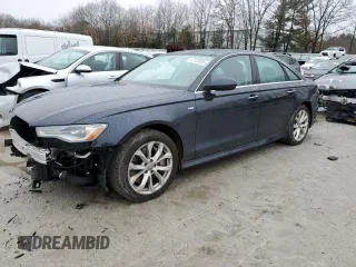 2017 Audi A6 Premium Plus with VIN WAUG8AFC4HN085760, listed as a Copart auction lot 47723055 with 57,726 mi miles and Salvage Title. Bid and sale history available at carsss.com. Image 1.