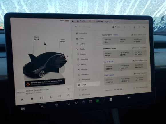 2022 Tesla Model 3 with VIN 5YJ3E1EA2NF190723, listed as a Copart auction lot 46470015 with 108,626 mi miles and Salvage Title. Bid and sale history available at DreamBid. Image 9.