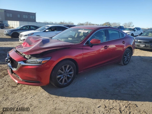 2018 Mazda Mazda6 Sport with VIN JM1GL1U58J1305095, listed as a Copart auction lot 81039804 with 128,407 mi miles and Salvage Title. Bid and sale history available at carsss.com. Image 1.