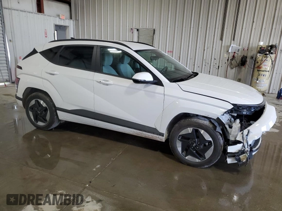 2024 Hyundai Kona SEL with VIN KM8HC3A66RU005607, listed as a Copart auction lot 66020734 with 7,802 mi miles and Salvage Title. Bid and sale history available at carsss.com. Image 4.