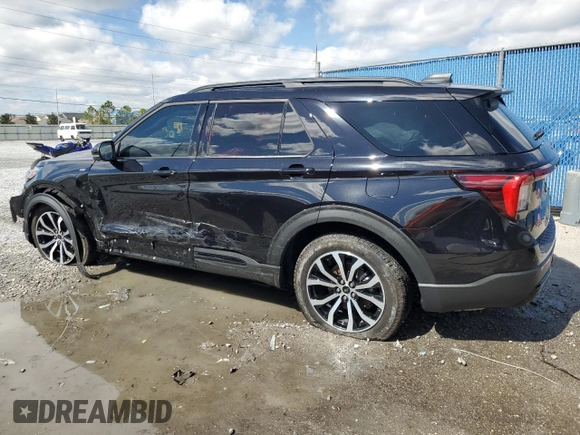 2025 Ford Explorer ST-Line with VIN 1FMUK7KH6SGA64976, listed as a Copart auction lot 46298065 with 1,346 mi miles and Salvage title. Bid and sale history available at DreamBid. Image 2.