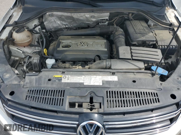 2017 Volkswagen Tiguan S with VIN WVGAV7AX7HK017576, listed as a Copart auction lot 58487455 with 100,034 mi miles and Salvage title. Bid and sale history available at DreamBid. Image 12.