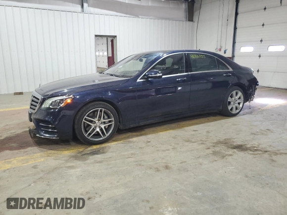 2019 Mercedes-Benz S 560 with VIN WDDUG8GB2KA472383, listed as a Copart auction lot 41736225 with 148,879 mi miles and Salvage Title. Bid and sale history available at DreamBid. Image 1.