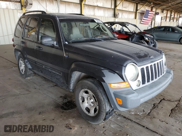 2005 Jeep Liberty Sport with VIN 1J4GK48K45W664323, listed as a Copart auction lot 53851855 with 323,695 mi miles and Salvage Title. Bid and sale history available at DreamBid. Image 4.