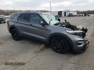 2021 Ford Explorer ST z VIN 1FM5K8GC3MGA55033, wystawiony jako Copart lot #49859815 z przebiegiem Nie podano mil oraz Szkoda całkowita • Salvage title. Historia ofert i sprzedaży dostępna na DreamBid. Obrazek 4.