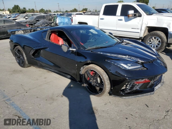 2021 Chevrolet Corvette 2LT with VIN 1G1YB2D43M5125954, listed as a Copart auction lot 78750964 with 23,158 mi miles and Salvage Title. Bid and sale history available at carsss.com. Image 4.