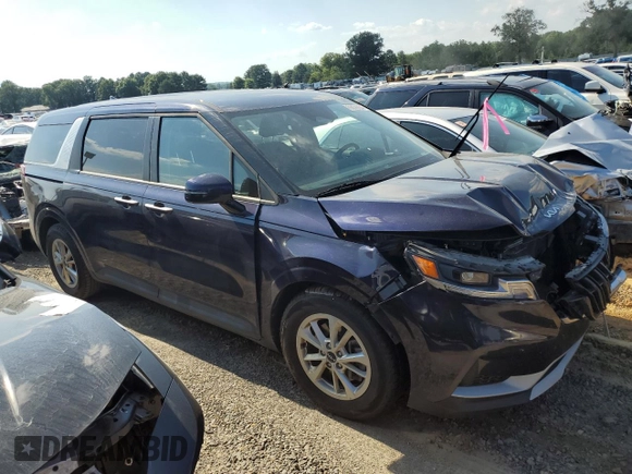 2022 Kia Carnival LXS with VIN KNDNB4H32N6158768, listed as a Copart auction lot 59076934 with 42,898 mi miles and Salvage Title. Bid and sale history available at carsss.com. Image 4.