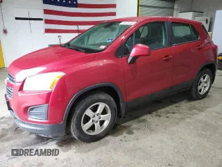 2015 Chevrolet Trax LS with VIN KL7CJPSB3FB244916, listed as a Copart auction lot 54825345 with 120,780 mi miles and Clean Title. Bid and sale history available at carsss.com. Image 1.