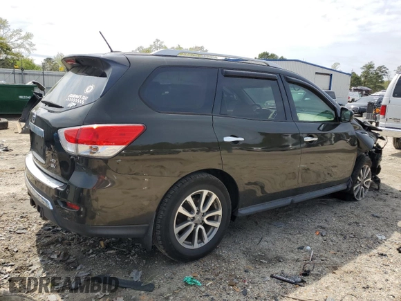 2016 Nissan Pathfinder SV with VIN 5N1AR2MMXGC604663, listed as a Copart auction lot 51388265 with 72,928 mi miles and Salvage Title. Bid and sale history available at carsss.com. Image 3.
