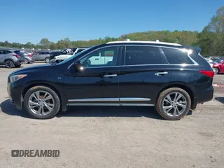 2015 Infiniti QX60 with VIN 5N1AL0MM7FC521714, listed as a IAAI auction lot 41897689 with 186,610 mi miles. Bid and sale history available at carsss.com. Image 14.