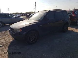2005 BMW X3 2.5i with VIN WBXPA73405WC52036, listed as a Copart auction lot 82470744 with 184,007 mi miles and Clean Title. Bid and sale history available at carsss.com. Image 1.