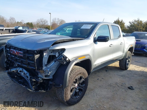 2024 GMC Canyon 4WD Elevation with VIN 1GTP6BEK9R1205603, listed as a IAAI auction lot 41485820 with 8,408 mi miles. Bid and sale history available at carsss.com. Image 2.