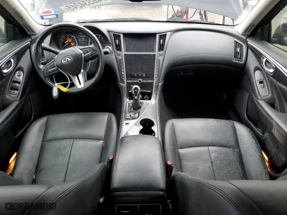2018 Infiniti Q50 2.0t LUXE with VIN JN1CV7AP4JM241592, listed as a Copart auction lot 46534245 with NaN miles and Clean Title. Bid and sale history available at carsss.com. Image 8.