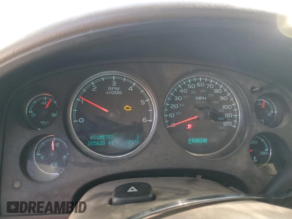 2013 GMC Sierra 1500 SLT with VIN 3GTP2WE71DG236708, listed as a Copart auction lot 50181885 with 205,620 mi miles and Salvage title. Bid and sale history available at DreamBid. Image 9.