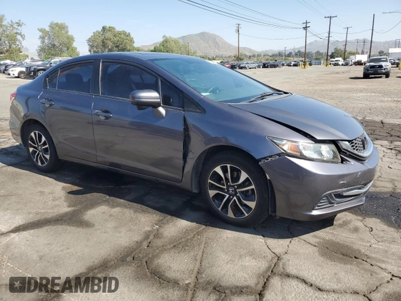 2014 Honda Civic Sedan EX with VIN 19XFB2F86EE213594, listed as a Copart auction lot 53097565 with 145,219 mi miles and Salvage Title. Bid and sale history available at carsss.com. Image 4.