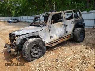 2017 Jeep Wrangler Unlimited Sahara z VIN 1C4BJWEG8HL557585, wystawiony jako Copart lot #54968375 z przebiegiem Nie podano mil oraz Nie do naprawy • Non repairable. Historia ofert i sprzedaży dostępna na DreamBid. Obrazek 1.