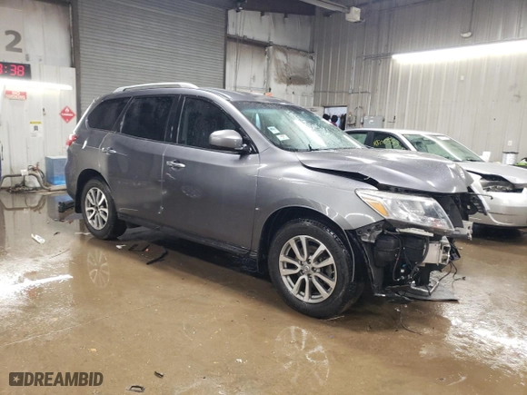 2016 Nissan Pathfinder Platinum with VIN 5N1AR2MM0GC665939, listed as a Copart auction lot 47987735 with 73,440 mi miles and Salvage Title. Bid and sale history available at carsss.com. Image 4.
