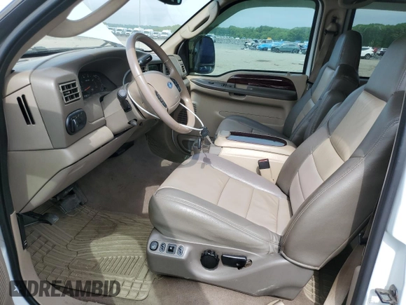 2004 Ford Excursion Eddie Bauer z VIN 1FMSU45P54EA29671, wystawiony jako Copart lot #58798175 z przebiegiem 261 558 mil mil oraz Czysty tytuł • Clean title. Historia ofert i sprzedaży dostępna na DreamBid. Obrazek 7.