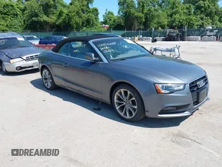 2014 Audi A5 Premium Plus z VIN WAULFAFH0EN003941, wystawiony jako IAAI lot #42406249 z przebiegiem 120 501 mil mil oraz . Historia ofert i sprzedaży dostępna na DreamBid. Obrazek 1.
