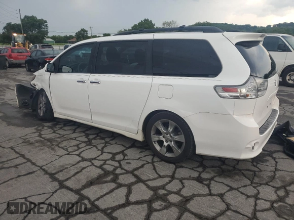 2013 Toyota Sienna SE with VIN 5TDXK3DC5DS332680, listed as a Copart auction lot 62996265 with 185,332 mi miles and Clean title. Bid and sale history available at DreamBid. Image 2.