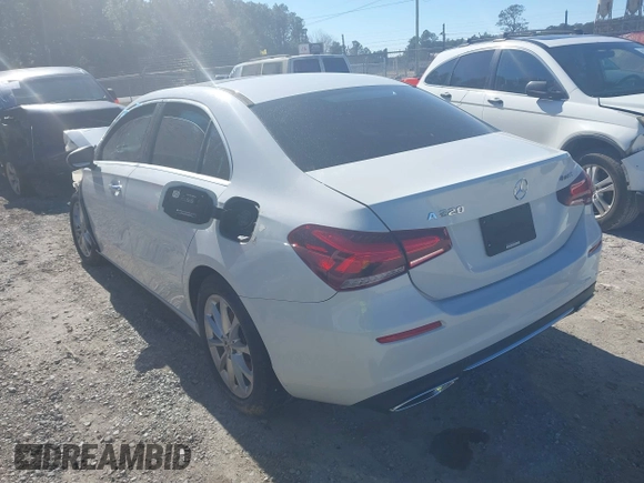 2020 Mercedes-Benz A 220 with VIN WDD3G4FB8LW038575, listed as a IAAI auction lot 41370432 with Not provided miles and . Bid and sale history available at DreamBid. Image 3.
