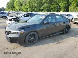 2025 Honda Civic Sport with VIN 2HGFE2F58SH500434, listed as a Copart auction lot 60641035 with 10,421 mi miles and Salvage title. Bid and sale history available at DreamBid. Image 1.