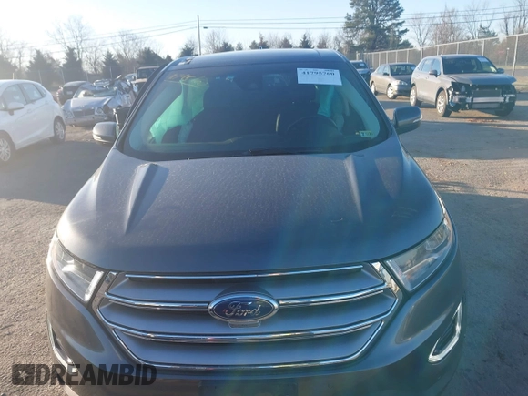 2015 Ford Edge Titanium with VIN 2FMPK4K87FBB77277, listed as a IAAI auction lot 41795760 with 164,844 mi miles. Bid and sale history available at carsss.com. Image 12.