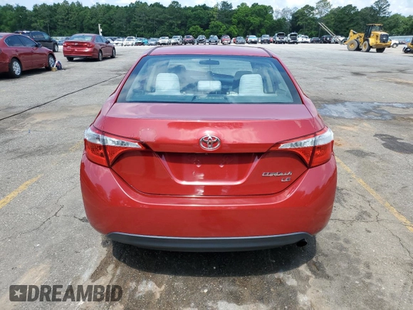 2014 Toyota Corolla L with VIN 2T1BURHE0EC156067, listed as a Copart auction lot 59234025 with 128,217 mi miles and Salvage title. Bid and sale history available at DreamBid. Image 6.