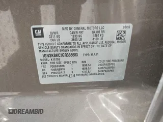 2016 Chevrolet Tahoe LT z VIN 1GNSKBKC3GR388683, wystawiony jako IAAI lot #42100692 z przebiegiem 87 858 mil mil oraz . Historia ofert i sprzedaży dostępna na DreamBid. Obrazek 9.