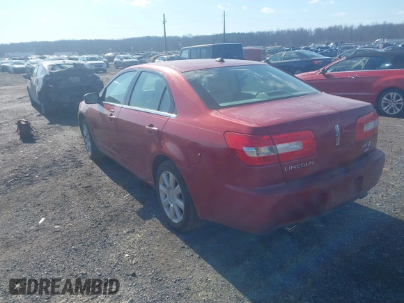 2008 Lincoln MKZ with VIN 3LNHM28T98R642886, listed as a IAAI auction lot 41437207 with 1 mi miles. Bid and sale history available at carsss.com. Image 3.