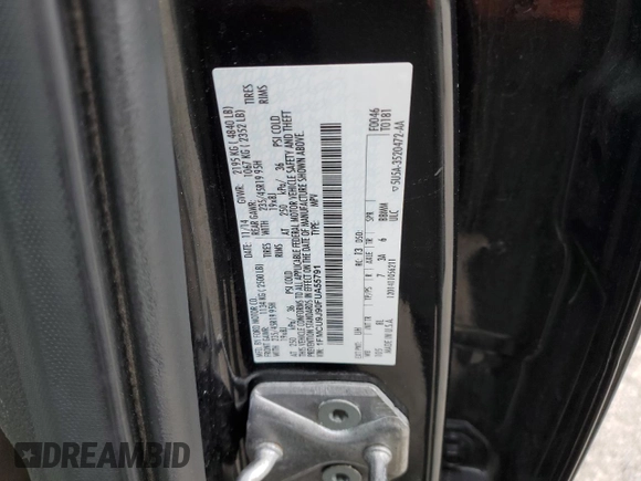 2015 Ford Escape Titanium с VIN 1FMCU9J90FUA55791, выставлен на аукционе Copart как лот 55873625 с пробегом 113 263 миль миль и Списание • Salvage title. История ставок и продаж доступна на DreamBid. Изображение 13.