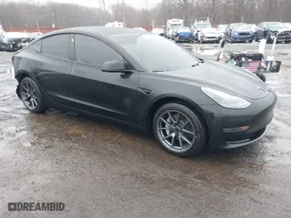 2023 Tesla Model 3 with VIN 5YJ3E1EA4PF678395, listed as a IAAI auction lot 41519678 with 7,244 mi miles. Bid and sale history available at carsss.com. Image 1.