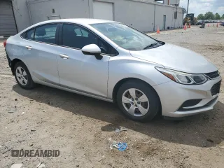 2018 Chevrolet Cruze LS with VIN 1G1BC5SM9J7214287, listed as a Copart auction lot 54958255 with 32,709 mi miles and Salvage Title. Bid and sale history available at DreamBid. Image 4.