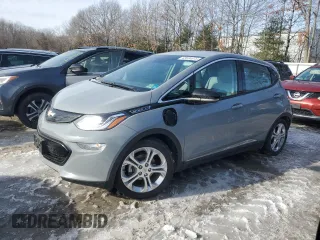 2021 Chevrolet Bolt EV LT with VIN 1G1FY6S09M4101600, listed as a Copart auction lot 43694675 with 25,034 mi miles and Salvage Title. Bid and sale history available at carsss.com. Image 1.
