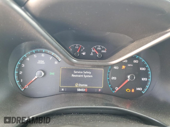 2019 GMC Canyon 4WD SLE with VIN 1GTG6CEN0K1345318, listed as a Copart auction lot 53082844 with 58,453 mi miles and Salvage Title. Bid and sale history available at carsss.com. Image 9.