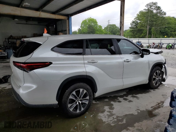 2023 Toyota Highlander L with VIN 5TDKDRAH8PS023507, listed as a Copart auction lot 58684065 with 50,294 mi miles and Salvage title. Bid and sale history available at DreamBid. Image 3.